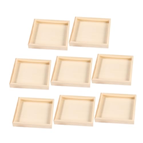 Toyvian 8 Stück Unlackierte Sortiertrays für Würfel Robuste Bastelhilfe aus Holz für Praktischer Organizer für Kreative Projekte Toyvian 8 Stück Unlackierte Sortiertrays für Würfel Robuste Bastelhilfe aus Holz für Praktischer Organizer für Kreative Projekte von Toyvian