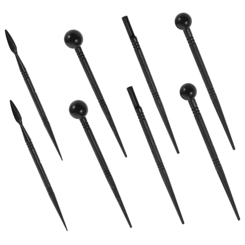 Toyvian 8 Stück Werkzeuge Aus Ton Luft Trockene Tonwerkzeuge Plastik Black von Toyvian