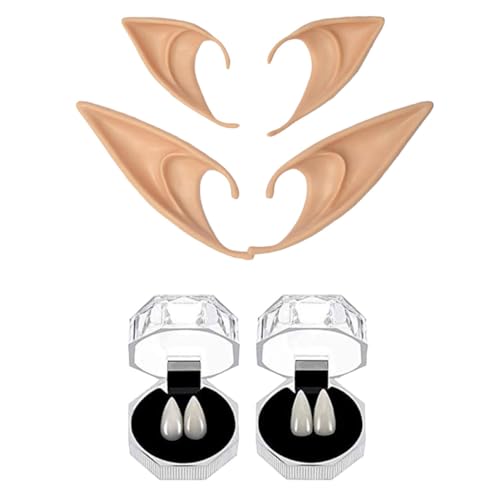 Toyvian 8 Stück Zahnersatz Falsche Zähne Cosplay Reißzähne Cosplay Zähne Halloween Zahn Requisite Cosplay Künstliche Zähne Halloween Reißzähne Trick Zähne Halloween Horror Zähne von Toyvian