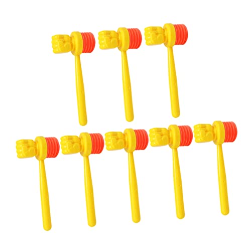 Toyvian 8 Stück Zubehör Für Spielzeughammer Mallet-Hammer- Mini-Hammer- Goldene Eier Hämmern Werkzeuge Spielhammer Hammerschlagspielzeug Hammer PVC Yellow von Toyvian