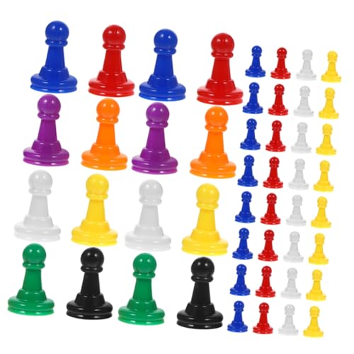 Toyvian 80 Stück Kleine Kunststoff Schachfiguren für Brettspiele Vielseitige und Tragbare Tischmarker Farben für Partys und Spieleabende Toyvian 80 Stück Kleine Kunststoff Schachfiguren für Brettspiele Vielseitige und Tragbare Tischmarker Farben für Partys und Spieleabende von Toyvian