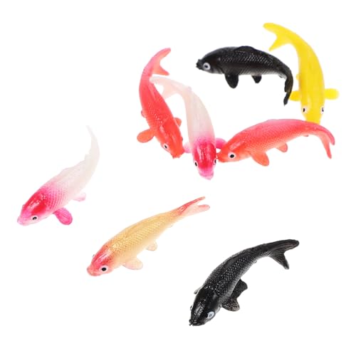 Toyvian 8St Puppenhaus-Modell gefälschter Puppenhaus Aquarium Minifisch Puppenhaus- -Figur plastikenten plasure Miniatur-Karpfenfischfigur Mini-Goldfischfigur Toyvian 8St Puppenhaus-Modell gefälschter Puppenhaus Aquarium Minifisch Puppenhaus- -Figur plastikenten plasure Miniatur-Karpfenfischfigur Mini-Goldfischfigur von Toyvian