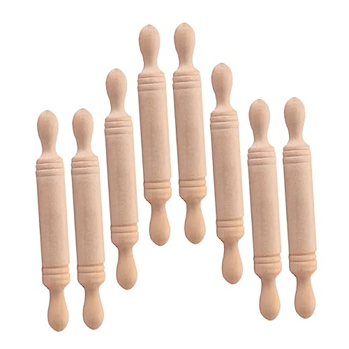 Toyvian 8St Shiwan Rollstock Puppenhaus-Miniaturen Zubehör Rollen Leute aus dem Puppenhaus Buggy für kinderspielzeug Mini-Holzschmuck Hausrollstock hölzern Toyvian 8St Shiwan Rollstock Puppenhaus-Miniaturen Zubehör Rollen Leute aus dem Puppenhaus Buggy für kinderspielzeug Mini-Holzschmuck Hausrollstock hölzern von Toyvian