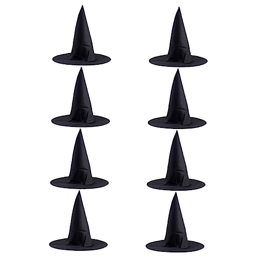 Toyvian 8Stücke Dekorative Halloween Hexenhüte Cosplay Hüte für Partys Schwarze Zaubererkappen Halloween und Besondere Anlässe von Toyvian