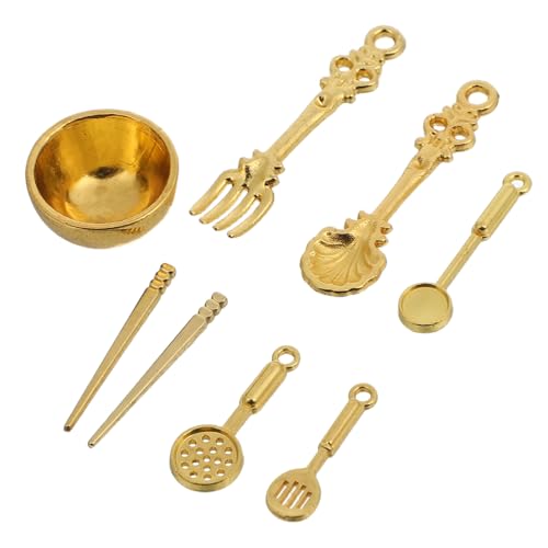 Toyvian 8Stücke Teiliges Miniatur Küchenset für Puppenhaus Realistische Schüsseln und Besteck für Fantasievolles Rollenspiel Kompatibel mit Miniaturfiguren für Kreative Toyvian 8Stücke Teiliges Miniatur Küchenset für Puppenhaus Realistische Schüsseln und Besteck für Fantasievolles Rollenspiel Kompatibel mit Miniaturfiguren für Kreative von Toyvian