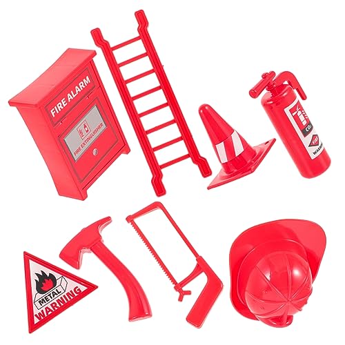 Toyvian 8st Achtteiliges Puppenhaus-feuerzubehör-Set Feuerdecke Kinderspielzeug Feuerlöscher Leiter Feuerlöschdecke Für Die Küche Puppenhausverzierungen Plastik Rot Toyvian 8st Achtteiliges Puppenhaus-feuerzubehör-Set Feuerdecke Kinderspielzeug Feuerlöscher Leiter Feuerlöschdecke Für Die Küche Puppenhausverzierungen Plastik Rot von Toyvian