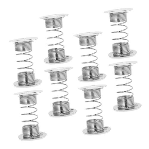 Toyvian 8st Federsitzpuppe Auto-armaturenbrett-Dekoration Kleine Spielzeuge Mit Federbasis Basishalter Puppen Zeigen Unterstützung Puppenständer Für Auto Puppenvitrine Silver Metall von Toyvian