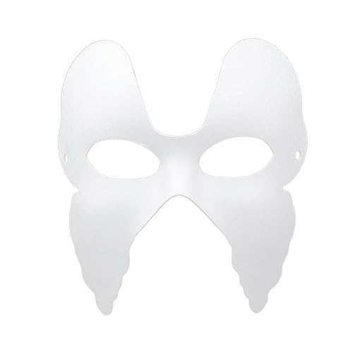 Toyvian Zubehör 8st Gesichtsmaske Leere Maske Zellstoffmaske Aus Papier Unbemalte Maske Selber Machen Selbstgemacht Kind Papiermaske Halloween-Maske von Toyvian