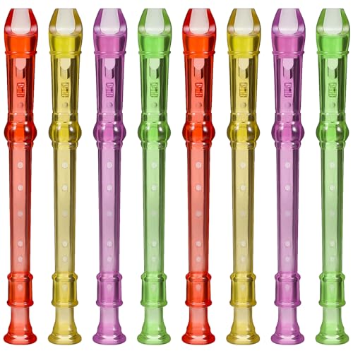 Toyvian 8st Mini-Recorder Blockflöten Musikinstrumente Flöteninstrument Musikinstrument Für Die Frühe Bildung Pakete Bass Kleines Musikinstrument Anfängerflöte Trompetenzugfett Plastik von Toyvian