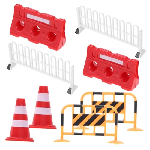 Toyvian Verkehrspädagogisches Spielzeug Für Jungen Und Mädchen 8-teiliges Verkehrszeichen-Spielzeug Miniatur- Zum Spielerischen Lernen von Toyvian