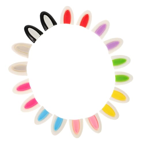 Toyvian 9 Paare Puppenohrzubehör süße Charms für die Schmuckherstellung Hasen-Anhänger Kaninchen-Anhänger Ostern-Sinnesspielzeug kleine Hasenohren Hasenarmband Reize Hasen-Ohrclips Harz von Toyvian