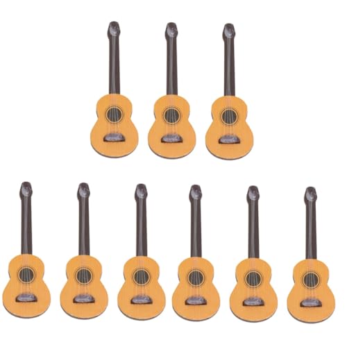 Toyvian 9 STK Gitarren-Requisiten Mini-Instrument-Geschenk Gitarren-Instrument-Modell Musikinstrumente Modelle Mini-Gitarren-Modell-Dekor gitarrenmodell schmuck Baby schmücken Spielzeug von Toyvian