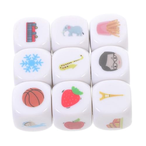 Toyvian 9 Stück Geschichte Würfel Storytelling-würfel Würfel Zum Geschichtenerzählen Multifunktionswürfel Würfel Lernen Brettspiel Würfel Bunte Erzählwürfel Würfel Groß Acryl Toyvian 9 Stück Geschichte Würfel Storytelling-würfel Würfel Zum Geschichtenerzählen Multifunktionswürfel Würfel Lernen Brettspiel Würfel Bunte Erzählwürfel Würfel Groß Acryl von Toyvian