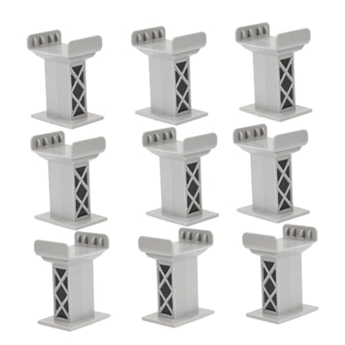 Toyvian 9 Stück Teiliges Zugbrückenstütze für Graue Brückenpfeiler Spielzeugzubehör für Holzschienen Fördert Kreativität und Hand Augen Koordination Toyvian 9 Stück Teiliges Zugbrückenstütze für Graue Brückenpfeiler Spielzeugzubehör für Holzschienen Fördert Kreativität und Hand Augen Koordination von Toyvian