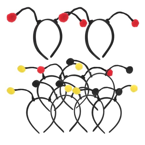 Toyvian 9-teiliger Bienen-Haarreifen: Bienenantennen-Stirnbänder mit Pompons – entzückende Insektenantennen-Haar-Accessoires für Kinder, Cosplay, Rollenspiele, Familienveranstaltungen Toyvian 9-teiliger Bienen-Haarreifen: Bienenantennen-Stirnbänder mit Pompons – entzückende Insektenantennen-Haar-Accessoires für Kinder, Cosplay, Rollenspiele, Familienveranstaltungen von Toyvian
