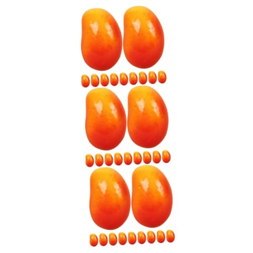 Toyvian 90 STK Minifrüchte Foto-Requisiten Obst Mini-simulationsmangos Mini Künstliche Früchte Fruchtmodell Prop Mini-mangos Künstliches Mango-dekor Rot Puppenhaus Essen Spielen Schaum von Toyvian