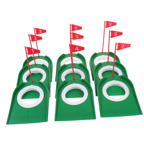 Toyvian 9stücke Golf Putting Cup Aus Kunststoff Mit Flagge Indoor Outdoor Übungshilfe Kompakt Und Leicht Für Hause Und Büro Mit Präzisem Innerring Für Putt-Training Toyvian 9stücke Golf Putting Cup Aus Kunststoff Mit Flagge Indoor Outdoor Übungshilfe Kompakt Und Leicht Für Hause Und Büro Mit Präzisem Innerring Für Putt-Training von Toyvian