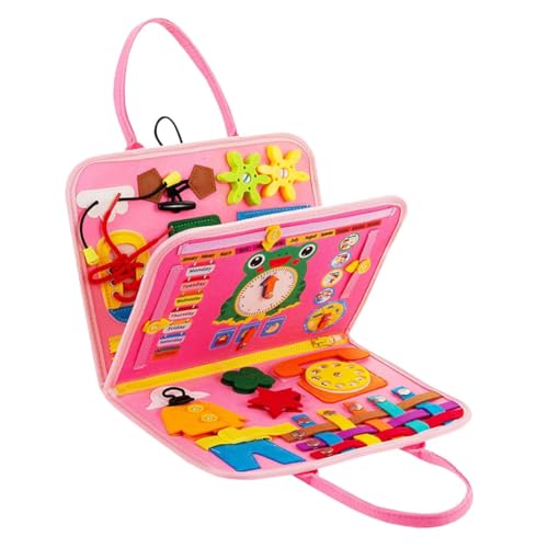Toyvian Abnutzungsbeständiges Lernspielzeug Busy Board für Kleinkinder Fördert Feinmotorik Hand Auge Koordination und Kreatives Pädagogisches Activity Board mit Mustererkennung für Jungen von Toyvian