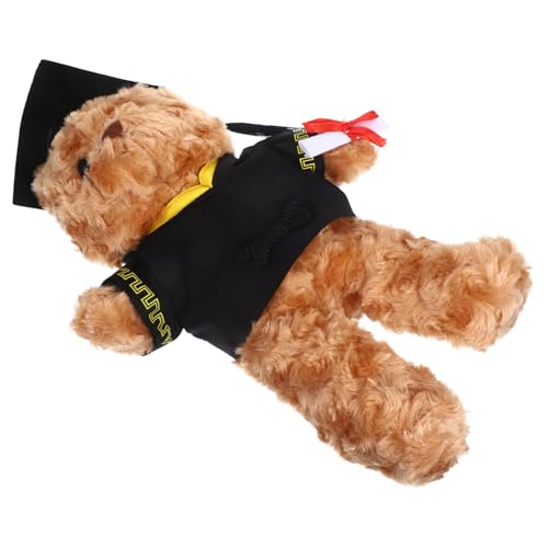 Toyvian Abschlussbärenpuppe Little Bear der kleine bär studienabschluss Birthday Present zum abschluss Plüsch-Abschlussbär- Abschluss Stofftiere PP Baumwolle von Toyvian