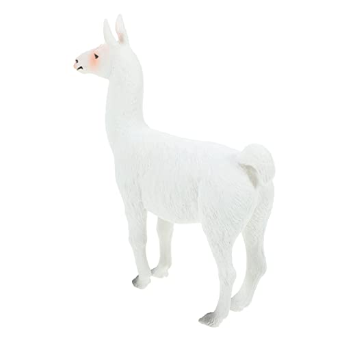 Toyvian Alpaka Modellspielzeug Kinderspielzeug Tiere Das Tier Alpaka Figuren Realistische Alpaka Figur Tierfiguren Simulation Alpaka Schmuck Kleine Alpaka Statue von Toyvian