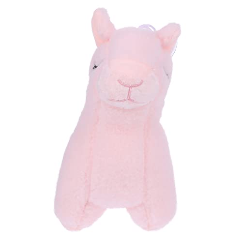 Toyvian Alpaka-Puppe Alpaka-Wurfskissen Cartoon- Geburtstagsgeschenk Plüschtier gefüllte Puppe Heimdekoration gemütliches Dekokissen Kuscheltier Alpaka PP Baumwolle Rosa von Toyvian