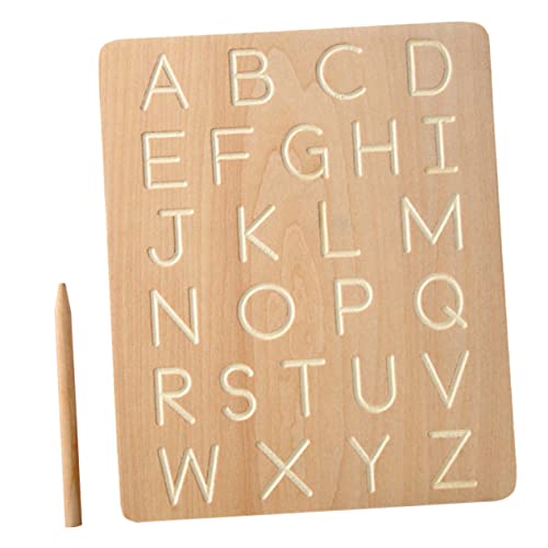 Toyvian Alphabet Tracing Holzschreibtafel Für Pädagogisches Lernspielzeug Zur Buchstabenerkennung Und Schreibübung Aus Buchenholz Für Vorschulkinder Und Kleinkinder Toyvian Alphabet Tracing Holzschreibtafel Für Pädagogisches Lernspielzeug Zur Buchstabenerkennung Und Schreibübung Aus Buchenholz Für Vorschulkinder Und Kleinkinder von Toyvian
