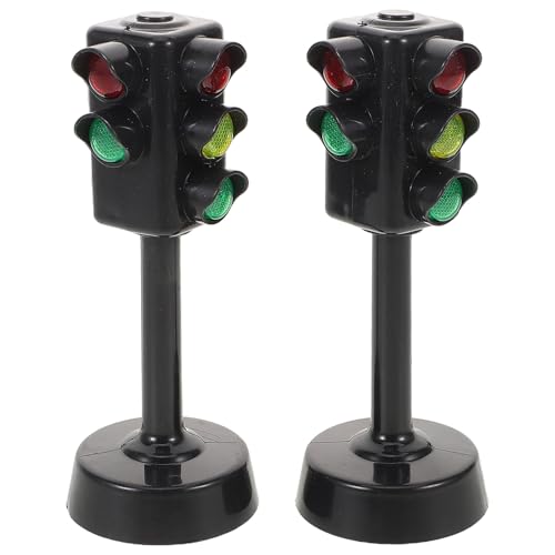Toyvian Ampelspielzeug für Kinder – 5-teilige Mini-verkehrssignallampe, Grün, Rot, Gelb, Signalmodell, Simulation von Straßenschildern, Spielzeug für Die Früherziehung, Spielset, 11,4 cm von Toyvian
