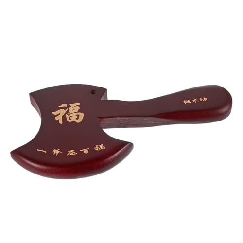 Toyvian -Anhänger holzspielzeug schlüsselanhanger Schmuckaxt Stützarmband Schmuckanhänger Flip-Geldbörse chinesische Requisiten Frau Armband Schwertverzierung Kleiner Holzanhänger Brown von Toyvian