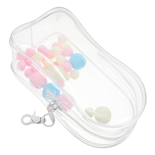 Toyvian Aufbewahrungstasche für Figuren transparente Aufbewahrungstasche Puppenbeutel Stilvolle Aufbewahrungstasche Puppentragetasche Tasche für Minifiguren Mini-Spielzeugkoffer PVC von Toyvian