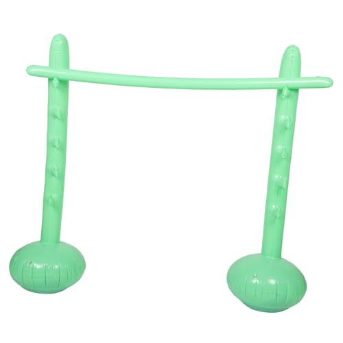 Toyvian Aufblasbare Hochsprungstange Partyspiele Hofspiele riesiges aufblasbares Spiel Halloween-Spiele für Kinderparty Cowboy-Geburtstagsparty-Dekorationen PVC Light Green von Toyvian