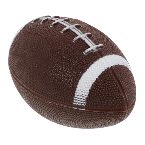 Toyvian Aufblasbarer Fußball Jungenfußball Besonderer Fußball Kinderfußball Kleinkind Fußball Kleiner Fußball Fußball Elastischer Fußball Strandball-fußball Rugby- PVC Dark Brown von Toyvian