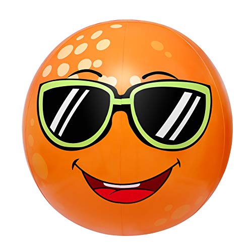 Toyvian Aufblasbarer Wassersprinkler Ball, Riesiger Strandball-Sprinkler Für Kinder, 80 cm Durchmesser, Outdoor Wasserspielzeug Für Garten, Strand Und Rasen von Toyvian