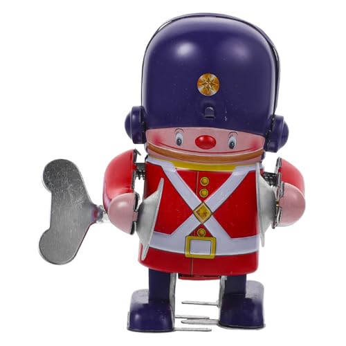 Toyvian Aufziehbarer Blechroboter Wind Up Trommler Portable Kreatives für Crawling von Toyvian