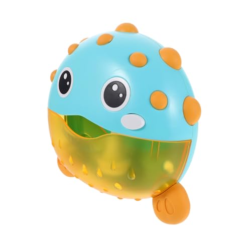 Toyvian Automatische Musik Blasmaschine für Lustigem Pufferfisch Design Bubble Maker für Unvergessliche Badezeiten von Toyvian