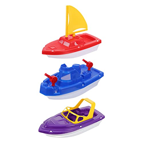 Toyvian Badespielzeugboote Für Kleinkinder: 3-Teiliges Segelboot-Set Aus Kunststoff Für Wasserspiele – Schwimmendes Schnellboot-Badewannenspielzeug Für Kinder Im Sommer Im Freien Für Toyvian Badespielzeugboote Für Kleinkinder: 3-Teiliges Segelboot-Set Aus Kunststoff Für Wasserspiele – Schwimmendes Schnellboot-Badewannenspielzeug Für Kinder Im Sommer Im Freien Für von Toyvian