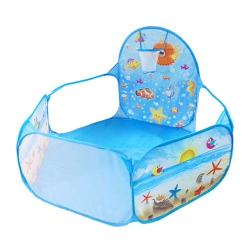 Toyvian Bällepool mit Meeres Motiv Faltbares Spielzelt und Basketballkorb Sicherer Spielbereich mit Sichtfenstern für Drinnen und Draußen Leicht zu Transportieren Verstauen Toyvian Bällepool mit Meeres Motiv Faltbares Spielzelt und Basketballkorb Sicherer Spielbereich mit Sichtfenstern für Drinnen und Draußen Leicht zu Transportieren Verstauen von Toyvian