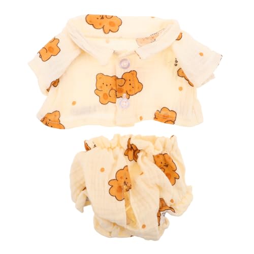 Toyvian Bärenkleidung Weiche Bären Pyjamas als Kuscheltier Zubehör für Tragbares Stilvolles Outfit für Plüschtiere und Puppen für Reisebegleiter und Kreative Spielideen von Toyvian