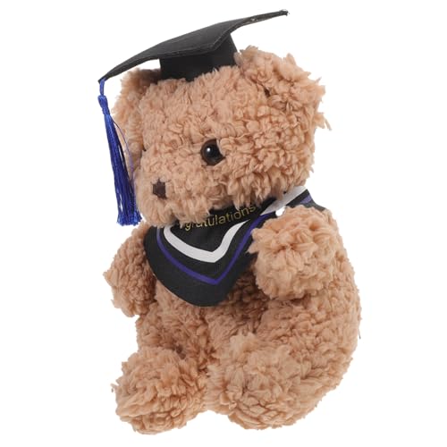 Toyvian Bärenspielzeug Zum Abschluss Partyversorgung Abschlussbär- Entzückendes Bärenspielzeug Kleine Bärenpuppe Weiche, Flauschige Puppe Abschluss Bär Plüsch von Toyvian