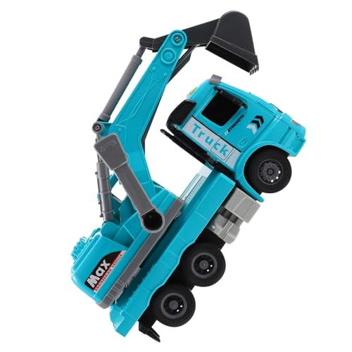 Toyvian Bagger mit Licht und Musik Blaues Konstruktionsfahrzeug Modell mit Inertialfunktion Pädagogisches für Vorschulkinder Kreativität und Farberkennung Toyvian Bagger mit Licht und Musik Blaues Konstruktionsfahrzeug Modell mit Inertialfunktion Pädagogisches für Vorschulkinder Kreativität und Farberkennung von Toyvian
