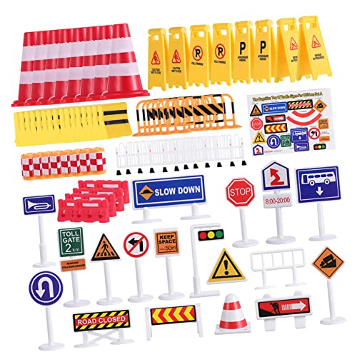 Toyvian Verkehrszeichen Spielen Straßenschilder Spielset Straßensperren Spielzeugset Kinder Bildung Verkehrsmodellbausatz Toyvian Verkehrszeichen Spielen Straßenschilder Spielset Straßensperren Spielzeugset Kinder Bildung Verkehrsmodellbausatz von Toyvian