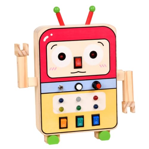 Toyvian Montessori-beschäftigungsbrett Für Kleinkinder – Holzroboter-platinenspielzeug Für Kinder Toyvian Montessori-beschäftigungsbrett Für Kleinkinder – Holzroboter-platinenspielzeug Für Kinder von Toyvian