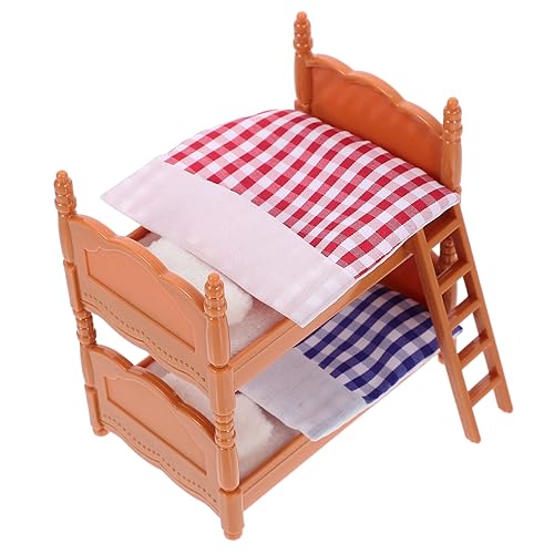 Toyvian Bett im Maßstab 1:12 Puppenhaus-Hochbett kleines Möbelmodell Doppelstockbett für Puppen für kinderspielzeug bebybeet Bettpuppen-Minimodelle Mini-Etagenbett Plastik Toyvian Bett im Maßstab 1:12 Puppenhaus-Hochbett kleines Möbelmodell Doppelstockbett für Puppen für kinderspielzeug bebybeet Bettpuppen-Minimodelle Mini-Etagenbett Plastik von Toyvian