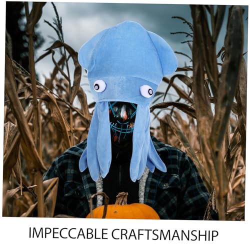 Toyvian Blauer Octopus Hut Halloween Kostüm Lustiger Bühnenhut für Fasching Party und Foto Requisiten von Toyvian