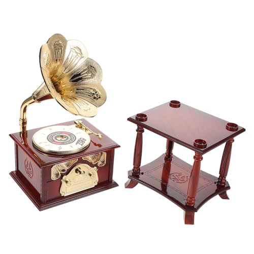 Toyvian Box Grammophon Spieluhr Retro Tischdeko Kunststoff Toyvian Box Grammophon Spieluhr Retro Tischdeko Kunststoff von Toyvian