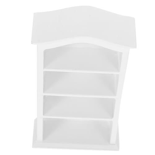 Toyvian Bücherregal-Ornamente Book Shelves bücherstützen spielsachen für Bausatz Mini-Bücherregal-Modell Miniatur- -Bücherregal Mini-Hausschrank aus Holz hölzern Weiß Toyvian Bücherregal-Ornamente Book Shelves bücherstützen spielsachen für Bausatz Mini-Bücherregal-Modell Miniatur- -Bücherregal Mini-Hausschrank aus Holz hölzern Weiß von Toyvian