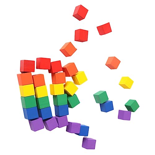 Toyvian Bunte Holzquader Bausteine Quadratische DIY Bauklötze Für Und Babys Kreatives Zur Der Entwicklung Und Fantasie Toyvian Bunte Holzquader Bausteine Quadratische DIY Bauklötze Für Und Babys Kreatives Zur Der Entwicklung Und Fantasie von Toyvian