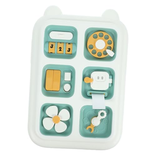 Toyvian Busy Board Für Kleinkinder Kleinkind Reisespielzeug Kinderspielzeug Montessori Lernspielzeug Mit Knöpfen Zum Schieben Kognitives Brett Kinderspielzeug Für Grün Pp Toyvian Busy Board Für Kleinkinder Kleinkind Reisespielzeug Kinderspielzeug Montessori Lernspielzeug Mit Knöpfen Zum Schieben Kognitives Brett Kinderspielzeug Für Grün Pp von Toyvian