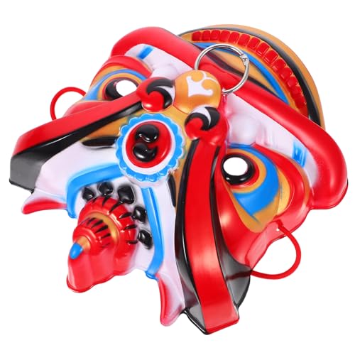 Toyvian Chinesische Drachenmaske 3D-Tanzlöwenmaske Orientalische Opernauftrittsmaske 2024 Neujahrsparty Cosplay-Maske Anzieh-Therian-Maske Für Das Jahr Des Drachen Partybevorzugung Rot von Toyvian