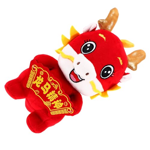 Toyvian Chinesisches Neujahrsplüschtier Drache Kuscheltier mit Lebendigem Farbdesign Gefüllt mit Festliches für Familie zum Jahr Drachen von Toyvian