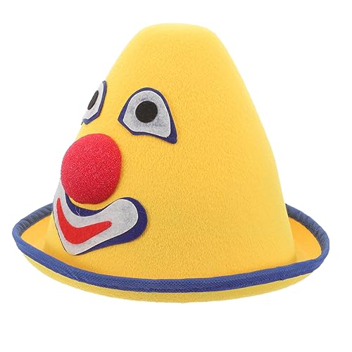 Toyvian Clown Hut mit Glocken Clownkostüm Zubehör Erwachsene Party Hut für Halloween Bühnenauftritte Bequemer Langlebiger Lustiges Cosplay Accessoire von Toyvian